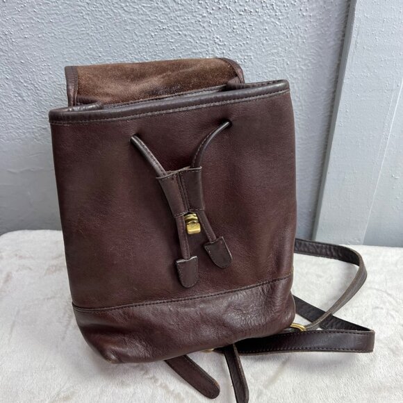 Vintage Coach Mini Backpack Daypack 9960 Brown Leather G8I-9960 Bag Purse - Picture 10 of 14